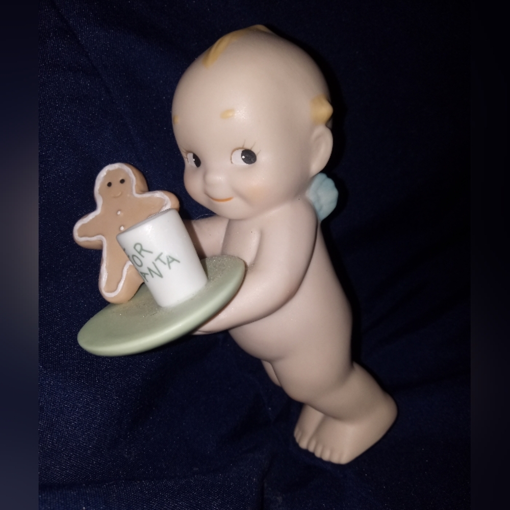 The rose O'Neill kewpie collection Enesco leaving cookies for Santa figurine